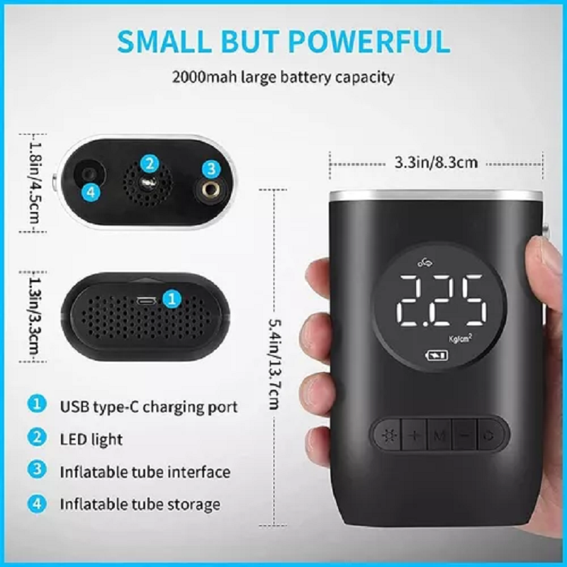 Miniatura 4 de Compresor de Aire Portatil Carro Moto Bi